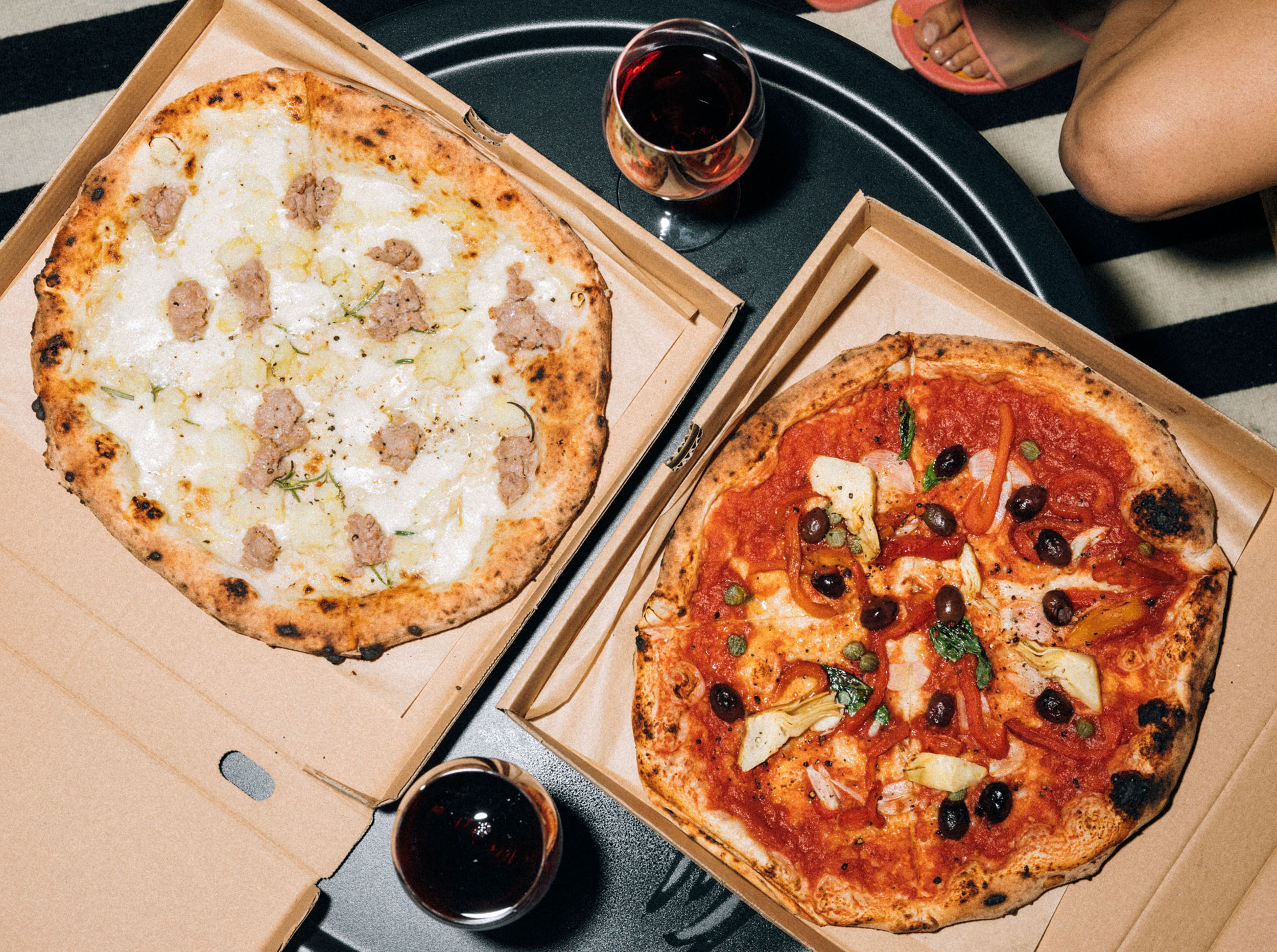 Kombinera pizza med vin