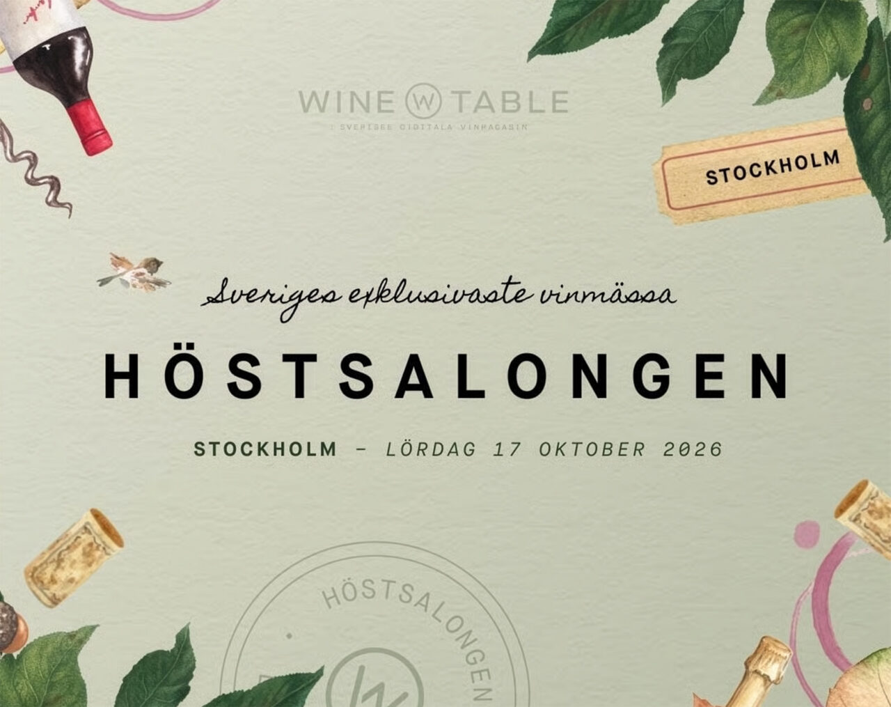 Vinn biljetter till höstsalongen!